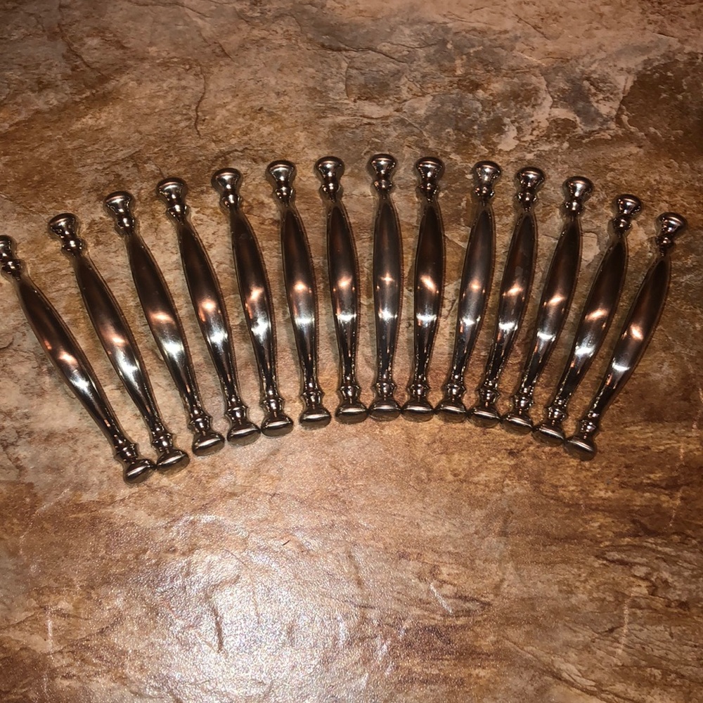 Amerock USA BP854-G9 Drawer Pull Handle Satin Sterling Nickel 3" Center Vtg (14)
